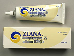 ZIANA 1.2-0.025% GEL 60GM | Real Value Rx